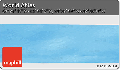 Political Panoramic Map of the Area around 64° 40' 8" N, 33° 4' 30" W