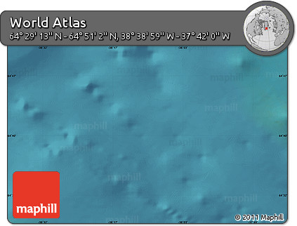 Satellite Map of the Area around 64° 40' 8" N, 38° 10' 29" W