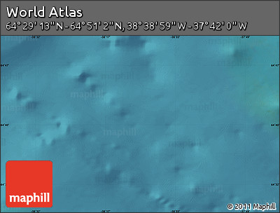 Satellite Map of the Area around 64° 40' 8" N, 38° 10' 29" W
