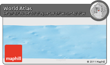 Physical Panoramic Map of the Area around 64° 40' 8" N, 38° 10' 29" W