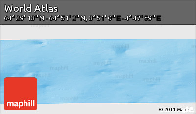 Physical Panoramic Map of the Area around 64° 40' 8" N, 4° 19' 30" E