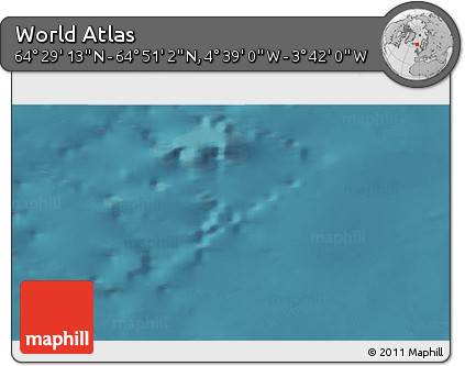 Satellite 3D Map of the Area around 64° 40' 8" N, 4° 10' 30" W