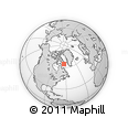 Outline Map of the Area around 64° 40' 8" N, 63° 40' 30" W, rectangular outline
