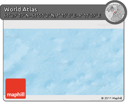 Physical 3D Map of the Area around 64° 40' 8" N, 7° 43' 29" E