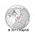 Outline Map of the Area around 64° 40' 8" N, 8° 34' 29" E, rectangular outline