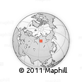 Outline Map of the Area around 64° 40' 8" N, 96° 7' 30" E, rectangular outline