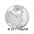 Outline Map of the Area around 64° 59' 36" N, 100° 22' 30" E, rectangular outline