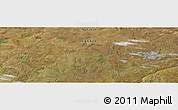 Satellite Panoramic Map of the area around 64° 59' 36" N, 106° 10' 30" W