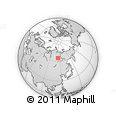 Outline Map of the Area around 64° 59' 36" N, 113° 58' 29" E, rectangular outline