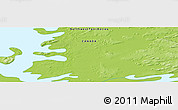 Physical Panoramic Map of the area around 64° 59' 36" N, 118° 4' 29" W