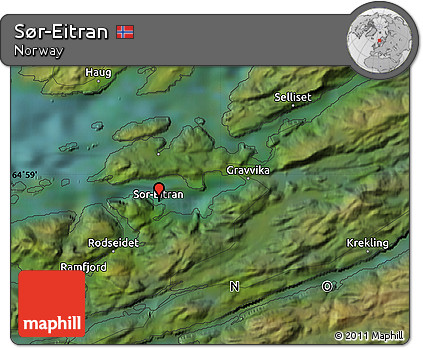 Satellite Map of Sør-Eitran