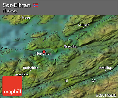Satellite Map of Sør-Eitran