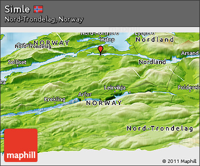 Physical Panoramic Map of Simle