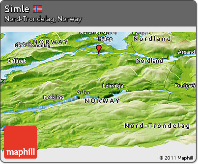 Physical Panoramic Map of Simle