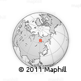 Outline Map of the Area around 64° 59' 36" N, 122° 28' 29" E, rectangular outline