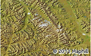 Satellite Map of the area around 64° 59' 36" N, 131° 49' 29" E