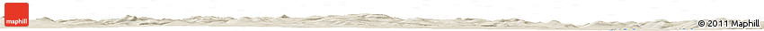 Shaded Relief Horizon Map of the Area around 64° 59' 36" N, 132° 40' 30" E