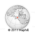 Outline Map of the Area around 64° 59' 36" N, 139° 19' 29" W, rectangular outline