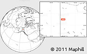 Blank Location Map of the area around 64° 59' 36" N, 140° 10' 30" W