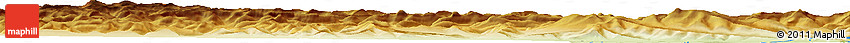 Physical Horizon Map of the Area around 64° 59' 36" N, 142° 52' 30" E