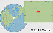 Savanna Style Location Map of the area around 64° 59' 36" N, 142° 52' 30" E
