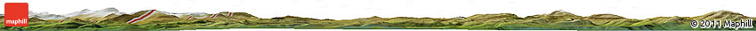 Satellite Horizon Map of the Area around 64° 59' 36" N, 14° 31' 30" E