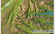 Satellite Map of the area around 64° 59' 36" N, 14° 22' 30" W