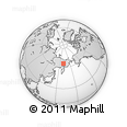Outline Map of the Area around 64° 59' 36" N, 160° 43' 29" E, rectangular outline