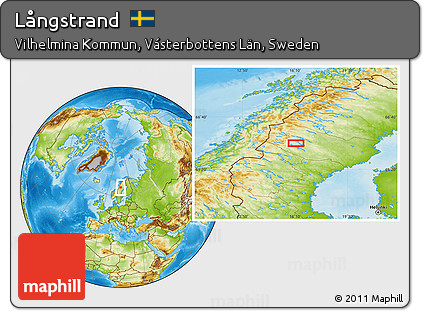 Physical Location Map of Långstrand