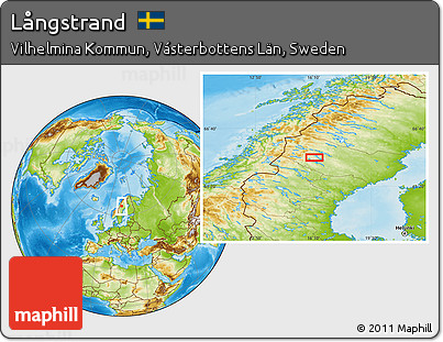 Physical Location Map of Långstrand