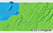 Political 3D Map of the area around 64° 59' 36" N, 16° 4' 29" W
