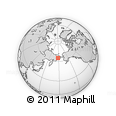 Outline Map of the Area around 64° 59' 36" N, 177° 43' 29" E, rectangular outline