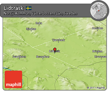 Physical 3D Map of Lidträsk