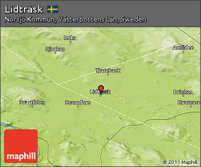Physical 3D Map of Lidträsk