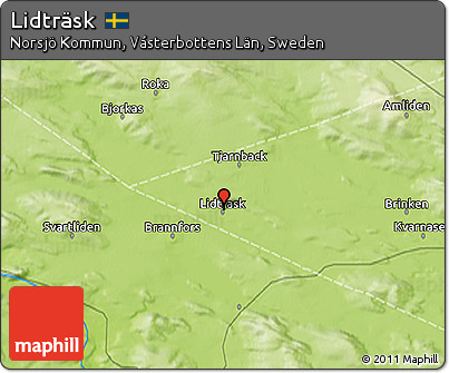 Physical 3D Map of Lidträsk