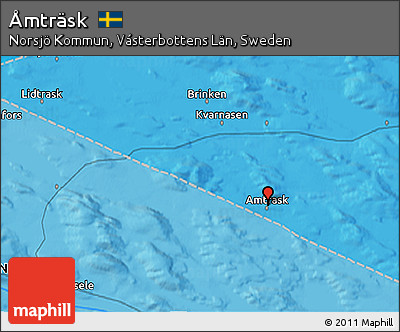 Political 3D Map of Åmträsk