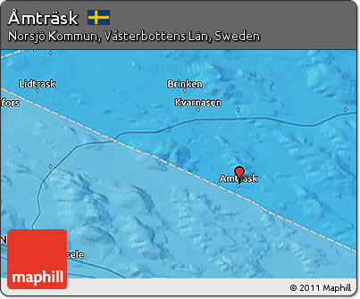 Political 3D Map of Åmträsk