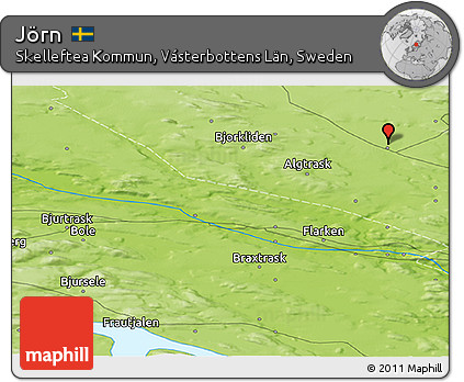Physical Panoramic Map of Jörn
