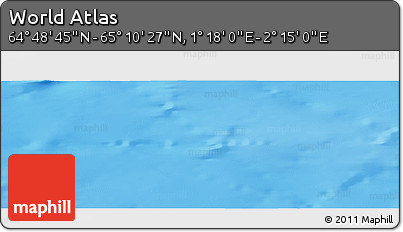 Physical Panoramic Map of the Area around 64° 59' 36" N, 1° 46' 29" E