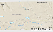 Shaded Relief 3D Map of the area around 64° 59' 36" N, 20° 19' 30" W