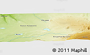Physical Panoramic Map of the area around 64° 59' 36" N, 20° 19' 30" W