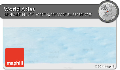 Physical Panoramic Map of the Area around 64° 59' 36" N, 23° 1' 29" E