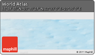Physical Panoramic Map of the Area around 64° 59' 36" N, 23° 1' 29" E
