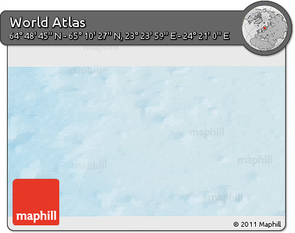Physical 3D Map of the Area around 64° 59' 36" N, 23° 52' 30" E