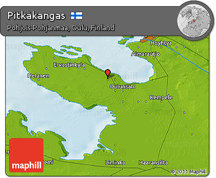 Physical 3D Map of Pitkäkangas