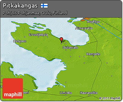 Physical 3D Map of Pitkäkangas