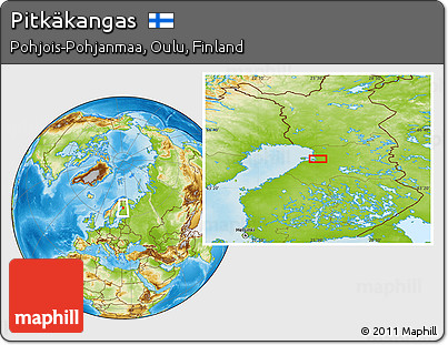 Physical Location Map of Pitkäkangas