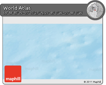 Physical 3D Map of the Area around 64° 59' 36" N, 26° 16' 29" W