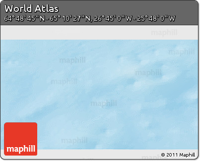 Physical 3D Map of the Area around 64° 59' 36" N, 26° 16' 29" W