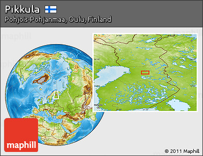 Physical Location Map of Pikkula